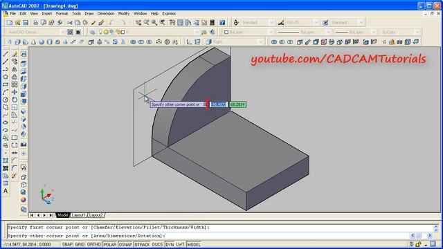 AutoCAD 2007 3D Tutorial for Beginners смотреть онлайн