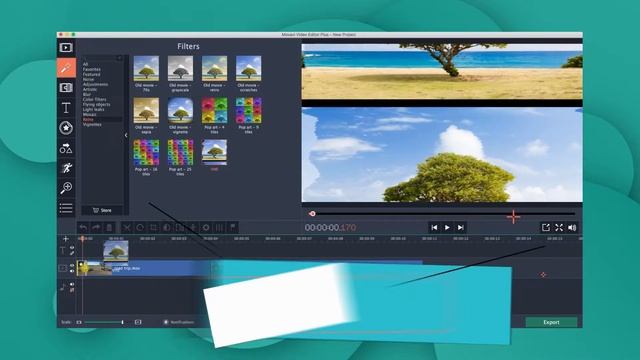 How to create RETRO EFFECT | video editing (Movavi Video Editor 15) смотреть онлайн