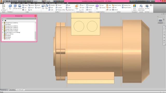 AC-Motor || Autodesk Inventor Tutorial смотреть онлайн