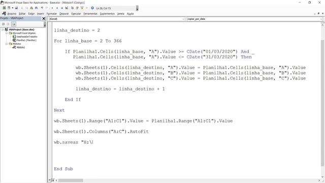 Como salvar um novo arquivo usando o VBA | Excel VBA смотреть онлайн