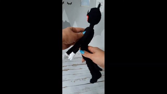 Картун кэт обзор игрушки / Cartoon Cat crochet toy смотреть онлайн