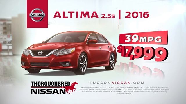 2016 Nissan Altima 2.5 S, Thoroughbred Nissan New Car Special смотреть онлайн