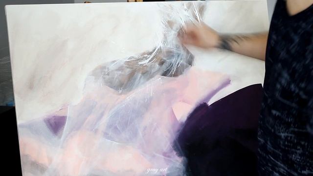 Абстрактная картина / Акриловые краски смотреть онлайн