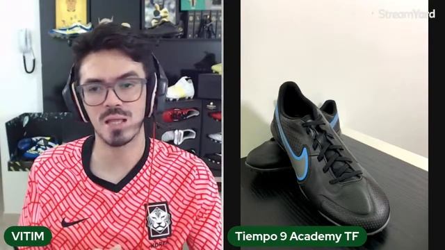 Analisando AO VIVO a chuteira society Nike Tiempo Legend 9 Academy TF смотреть онлайн