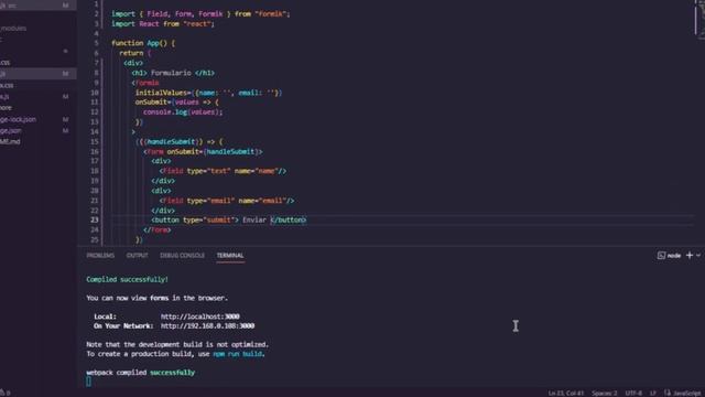 Como criar um formulário (FORMIK) usando o YUP para validação | Tutorial React Js смотреть онлайн