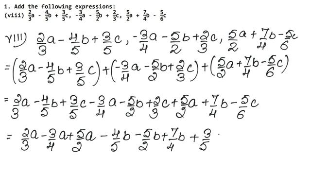 Algebraic Expressions | Class 7 Chapter 6 Exercise 6A Question 1 | RS Aggarwal | Learn Maths смотреть онлайн