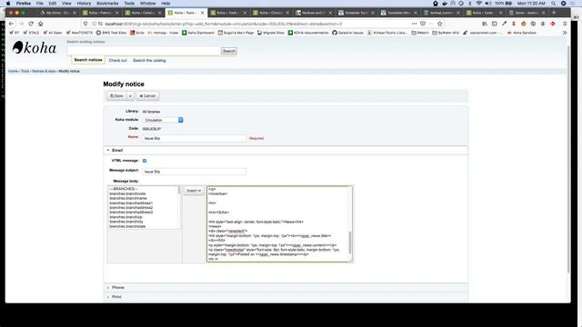 Customizing Notices & Slips with Template Toolkit смотреть онлайн