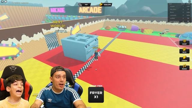 Strongman Simulator on Roblox with Jason Gaming and Alex смотреть онлайн