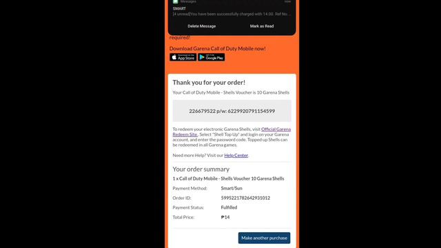How to Recharge Call Of Duty Garena | In CODA SHOP Using Load Globe & Smart | TAGALOG смотреть онлайн