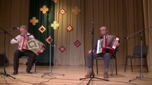 Александр Богинский,гармонь,на вечеринке в Пушмуцова, Латгалия, 24 09 2016.