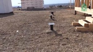 Монтаж свай под веранду террасу 1 час за 1 минуту (таймлапс + вид с Кемпелево на Питер)