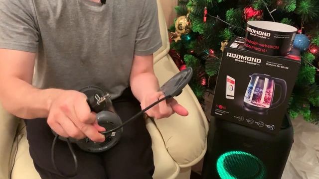 Чайник REDMOND SkyKettle RK-G214S обзор|распаковка|тест|умный дом|включение|приложение смотреть онлайн