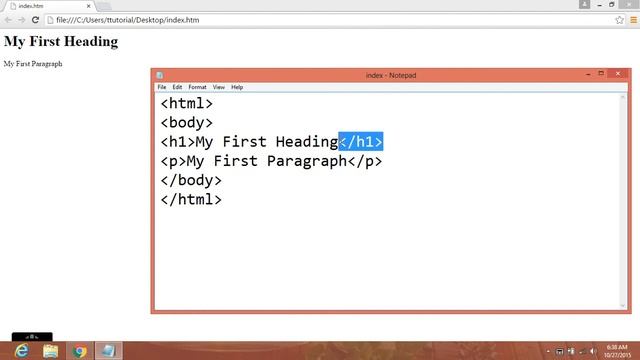 FREE HTML Tutorial - Beginner Level - lesson #2 Edit your first HTML code- ttutorial смотреть онлайн