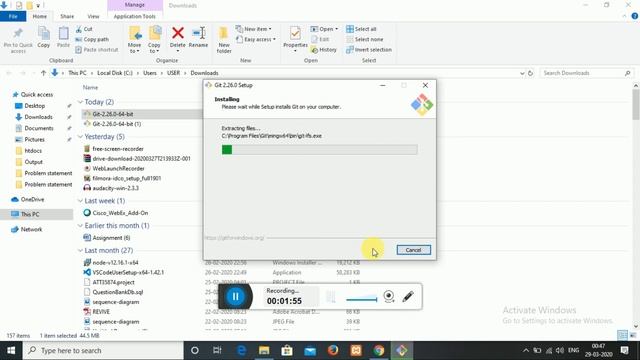 Git installation | Git Installation On Windows | How To Install Git on Windows 10 | Git Installatio смотреть онлайн