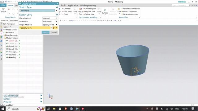SKETCH EXAMPLE 06!! MECHANICAL DESIGNS !! BUCKET OF WATER DESIGN !! NX DESIGNS !! 3D DESIGNS !! смотреть онлайн