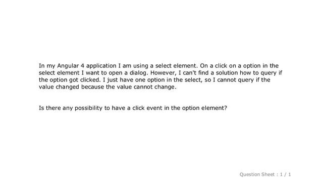 HTML : Angular - click event on select option element смотреть онлайн
