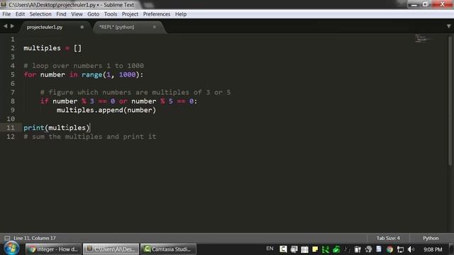 Blank Editor - Project Euler Problem 1 "Fizz Buzz" смотреть онлайн
