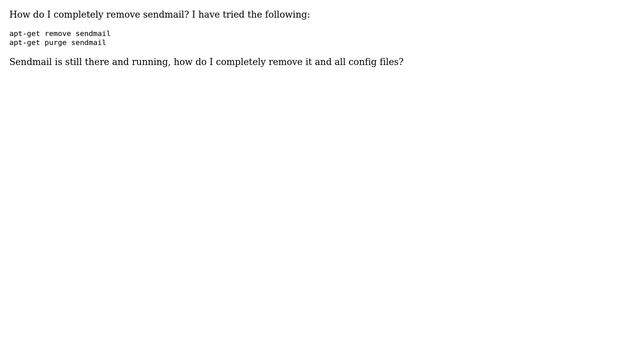 Ubuntu: Completely remove sendmail смотреть онлайн