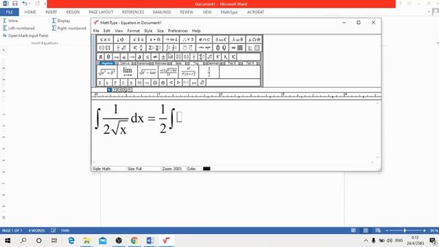 Ep.2 วิธีการใช้โปรแกรม Mathtype + สอนการติดตั้ง смотреть онлайн