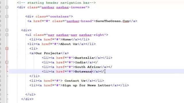 Header and Footer navigation bars:Bootstrap tutorial for beginners#4 смотреть онлайн