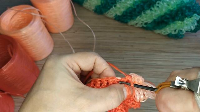 Мочалка Спиралька. Крючком из полипропиленовой нити. смотреть онлайн