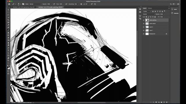 How To Draw Kylo Ren + FREE DOWNLOAD смотреть онлайн