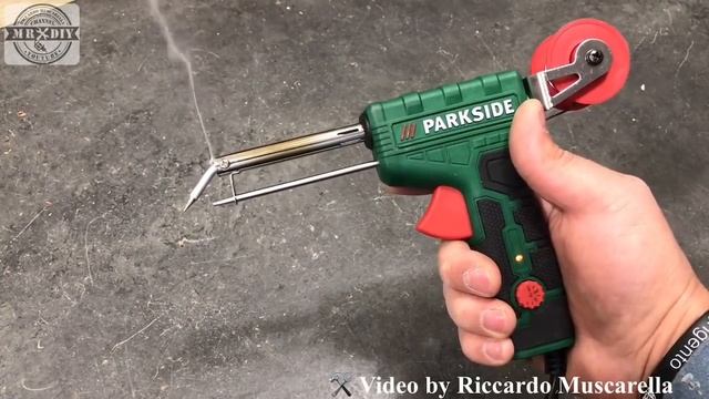 Saldatore con avanzamento del filo di stagno. Lidl. Parkside. PLPD 60 A1. Automatico. Come funziona смотреть онлайн