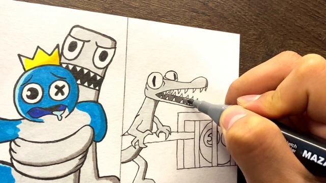Drawing Roblox- Rainbow Friends - Colors are Missing - Rainbow Friends Roblox- Fnf drawing смотреть онлайн