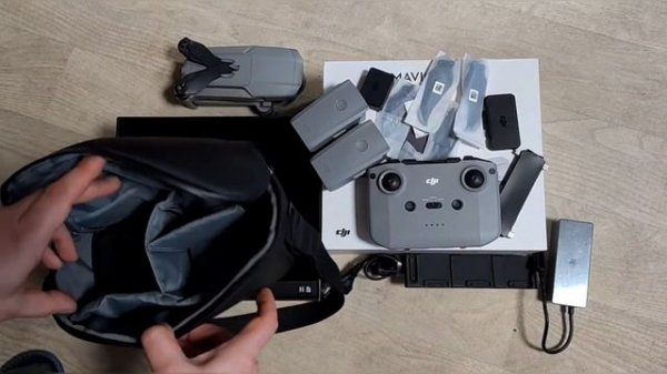 Unboxing DJI Mavic Air 2, Fly More Combo. Quick inspection kit.