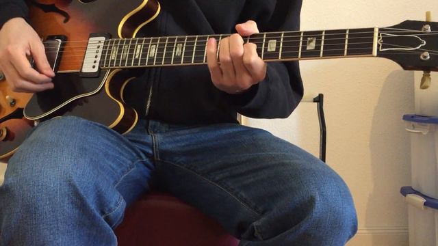 Vintage 1965 Gibson ES 335 TD Sunburst Bigsby Demo with Princeton Reverb смотреть онлайн