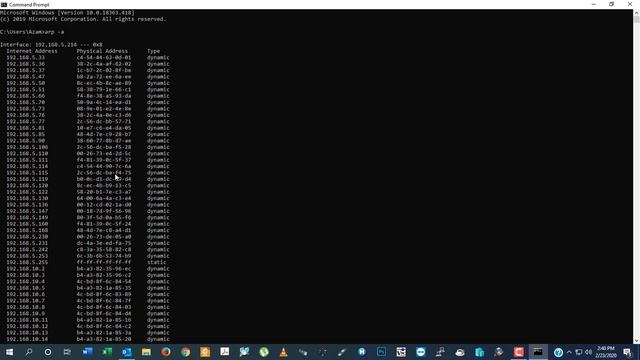 How to find your mac address by getmac and finding neighbours mac addresses. смотреть онлайн