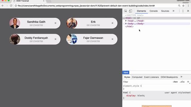Javascript & DOM #12 - Event Bubbling смотреть онлайн