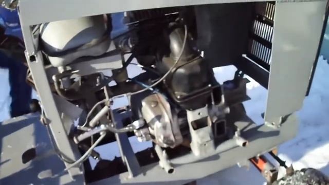 Самодельный трактор. Двигатель Планета. смотреть онлайн