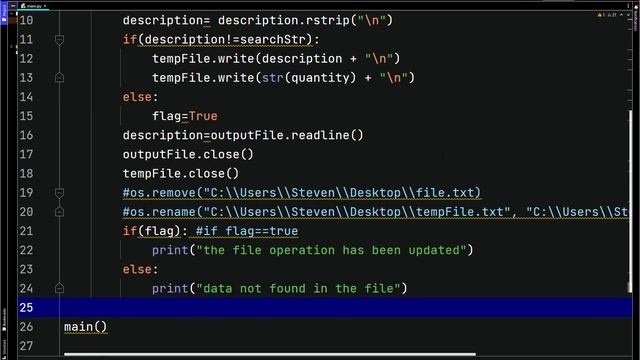 Python - File Operations - Deleting A Record From A Text File смотреть онлайн