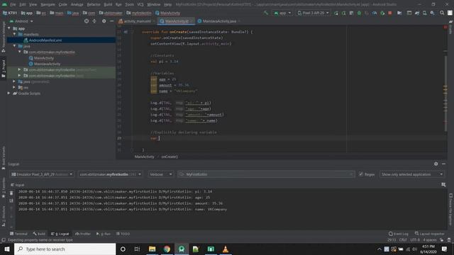 Variables & Constants | Java to Kotlin | Basics смотреть онлайн