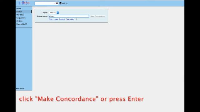 Chinese corpus linguistics: Basics1 (NoSketch Engine UI) смотреть онлайн