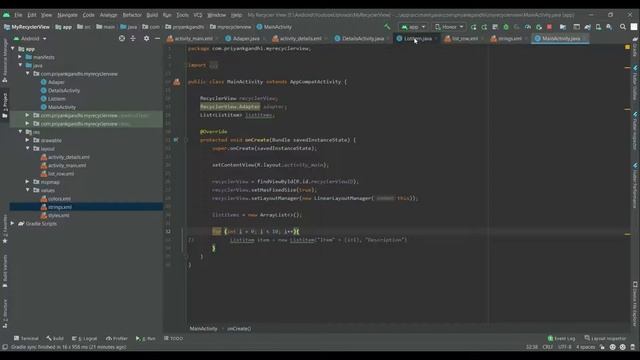 Android Studio| Implementing Recycler View in Android #AndroidStudio #Android #RecyclerView #Design смотреть онлайн