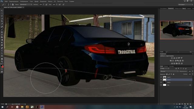 ЛЕГКАЯ ТЕНЬ АВТОМОБИЛЯ В PHOTOSHOP смотреть онлайн