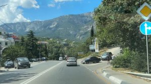 Ялта. По ЮБШ (обводной), мимо ТЦ Конфетти, до Ливадийской развилки. Август 2024. Крым. Crimea. Yalta