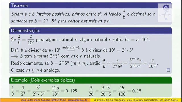 O sistema decimal fracionário, uma coisa legal sistematizada por Simon Stevin смотреть онлайн