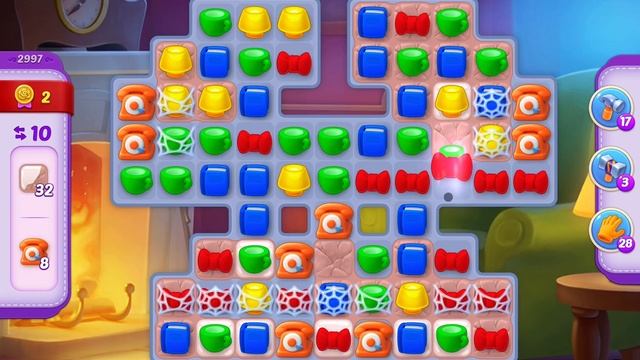 HomeScapes Level 2997 No Boosters (18 Moves)