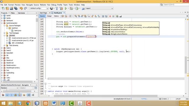 Banking Transaction Management in Java Mysql смотреть онлайн