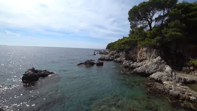Встали в авто кемпинг Sunce, пляж FKK Grdni Do Zuljana Croatia. смотреть онлайн