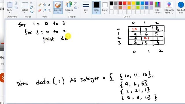 Basics of 2D array in VB смотреть онлайн
