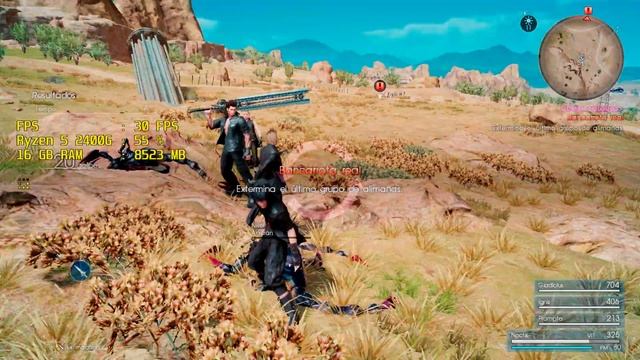 Final Fantasy XV benchmark con AMD Ryzen 5 2400G - VEGA 11 смотреть онлайн