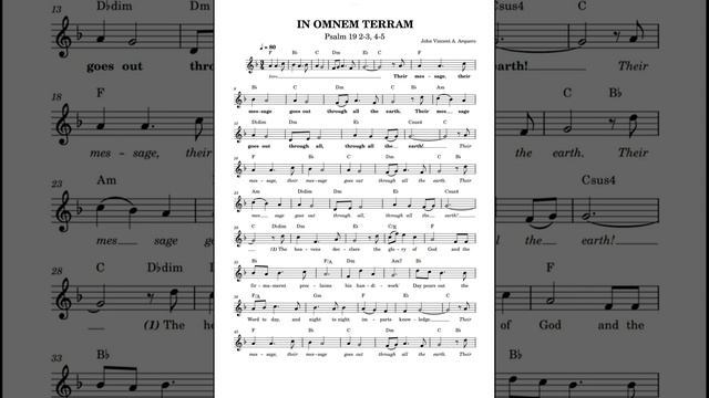 IN OMNEM TERRAM (Psalm 19: 2-3, 4-5) смотреть онлайн