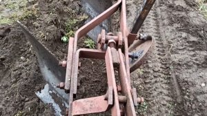 Пробую пахать на мини тракторе уралец т-02.03