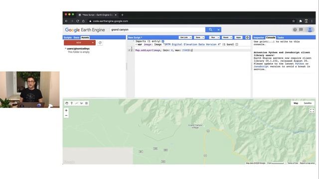 Learn how to get started in Earth Engine with an overview of the Code Editor and Colab смотреть онлайн