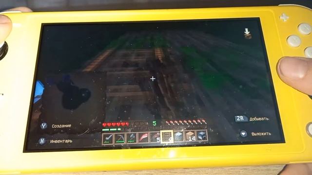 Играем в Майнкрафт на Нинтендо свитч лайт строим дом ? смотреть онлайн