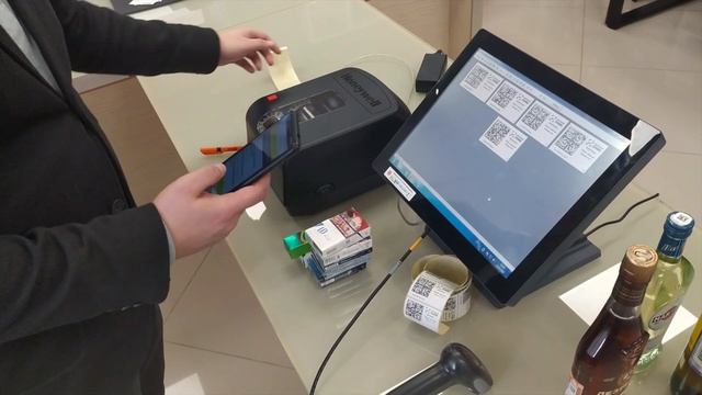 Тест принтера этикеток Honeywell PC42t со сканером штрихкодов Honeywell VOYAGER 1470g